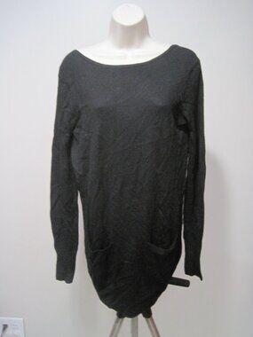 Jennifer Lopez Women's Size Small Black Long Sleeve Front Pockets Fitted Shirt